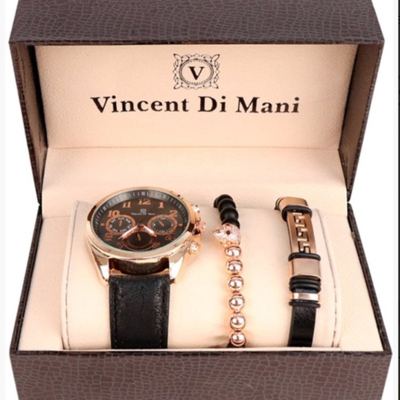 Men's Watch & Bracelet Gift Set - Picture 1 of 4